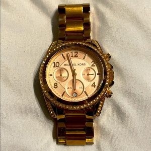 Michael Kors Ritz Rose Gold-Tone Watch